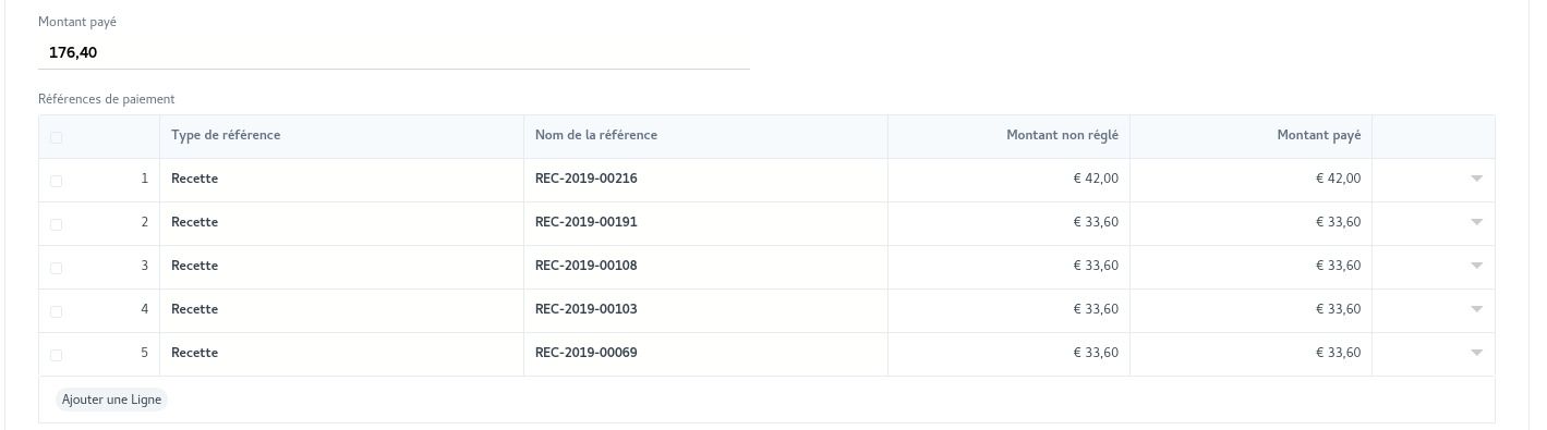 Allocation de paiement