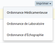 Impression Ordonnances